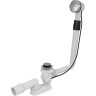 Сифон ALCAPLAST A550K-100 для ванны автомат, комплект, металл/металл жёсткий