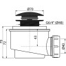 Сифон для душевого поддона ALCAPLAST click/clack A465BLACK-50