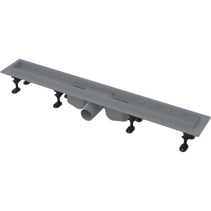 Водоотводящий желоб ALCAPLAST APZ12-1050 OPTIMA с порогами, для перфорированной решетки/для решетки под кладку плитки